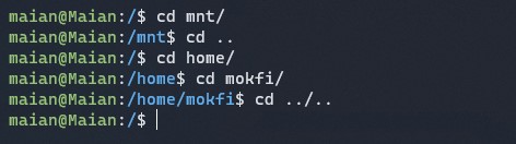 “cd command usage”